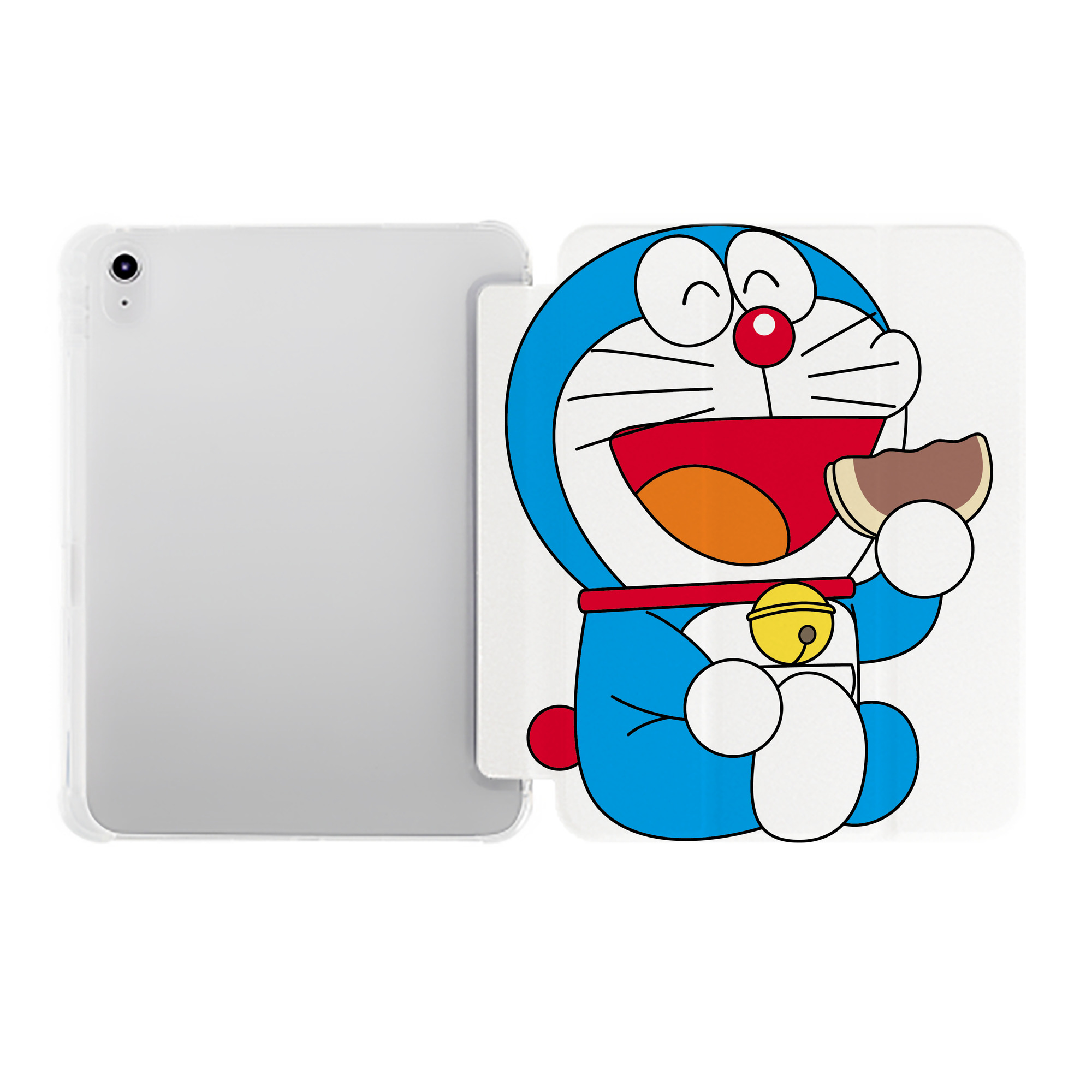 （画像用） ドラえもん Doraemon IPad ケース ペン収納付き 三つ折りスタンド PUレザー×シリコン 対応機種9.5/10.5/10.9インチ